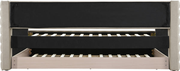 Beverly Beige Vegan Leather Twin Daybed BeverlyBeige-T Meridian Furniture