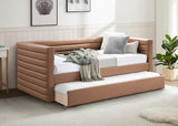 Beverly Cognac Vegan Leather Twin Daybed BeverlyCognac-T Meridian Furniture