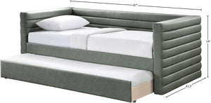 Beverly Green Vegan Leather Twin Daybed BeverlyGreen-T Meridian Furniture