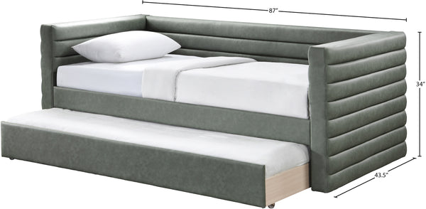 Beverly Green Vegan Leather Twin Daybed BeverlyGreen-T Meridian Furniture