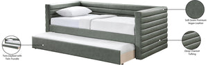 Beverly Green Vegan Leather Twin Daybed BeverlyGreen-T Meridian Furniture