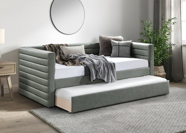 Beverly Green Vegan Leather Twin Daybed BeverlyGreen-T Meridian Furniture