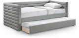 Beverly Grey Vegan Leather Twin Daybed BeverlyGrey-T Meridian Furniture