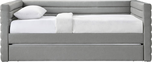 Beverly Grey Vegan Leather Twin Daybed BeverlyGrey-T Meridian Furniture
