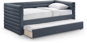 Beverly Navy Vegan Leather Twin Daybed BeverlyNavy-T Meridian Furniture