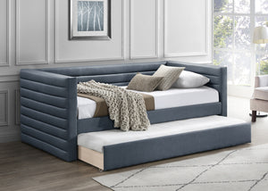 Beverly Navy Vegan Leather Twin Daybed BeverlyNavy-T Meridian Furniture