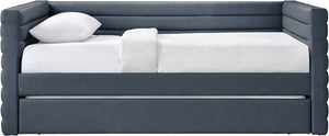 Beverly Navy Vegan Leather Twin Daybed BeverlyNavy-T Meridian Furniture