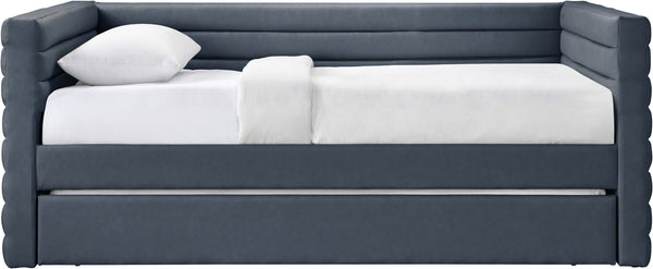 Beverly Navy Vegan Leather Twin Daybed BeverlyNavy-T Meridian Furniture
