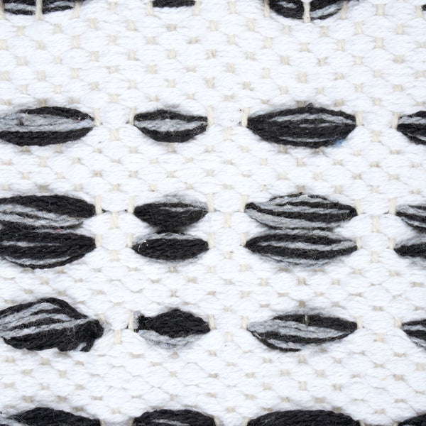 Pasargad Home Grand Canyon Cotton Pouf With Stylish Wooden Legs For Chic Living Room Decor White Cotton Ppf-286-1