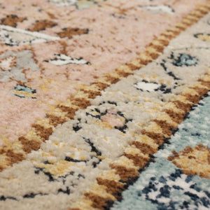 Karastan Rugs Zephyr Bidjar Machine Woven Triexta Traditional Area Rug Robin's Egg Blue 2' 4" x 7' 10"