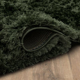 Karastan Rugs Billow Shag Billow Shag Machine Woven Micro Denier Polyester Area Rug Olive 10' x 13'