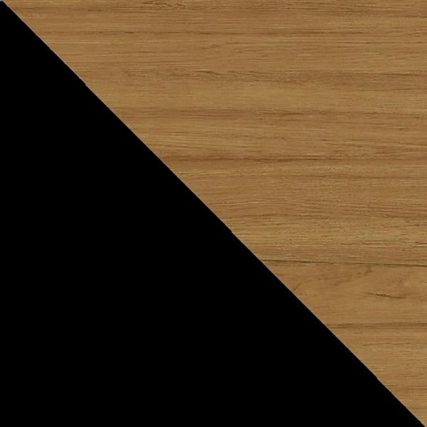 Manhattan Comfort Addie Mid-Century Modern Sideboard Matte Black and Cinnamon 244BMC82