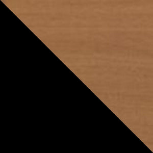 Tudor 53.15 Sideboard in Black and Maple Cream 1027752 Manhattan Comfort