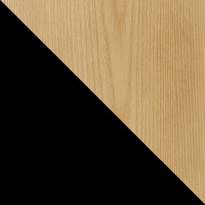 Manhattan Comfort Maintenon Industry Chic Accent Chair - Set of 2 Black and Nature 2-ACCA03-NA