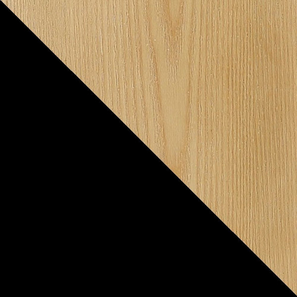 Manhattan Comfort Maintenon Industry Chic Accent Chair - Set of 2 Black and Nature 2-ACCA03-NA