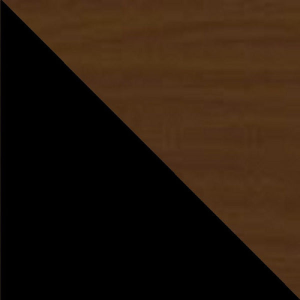 Manhattan Comfort Mosholu Mid-Century Modern Accent Cabinet Black and Nut Brown 301AMC226