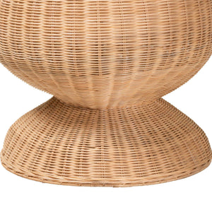 Bali & Pari Blanche Handcrafted Rattan Floor Lamp Bohemian Sculptural Woven Ambient Light