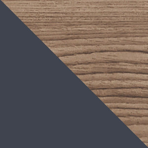 Amber Accent Cabinet in Blue and Nature 307GFX2 Manhattan Comfort