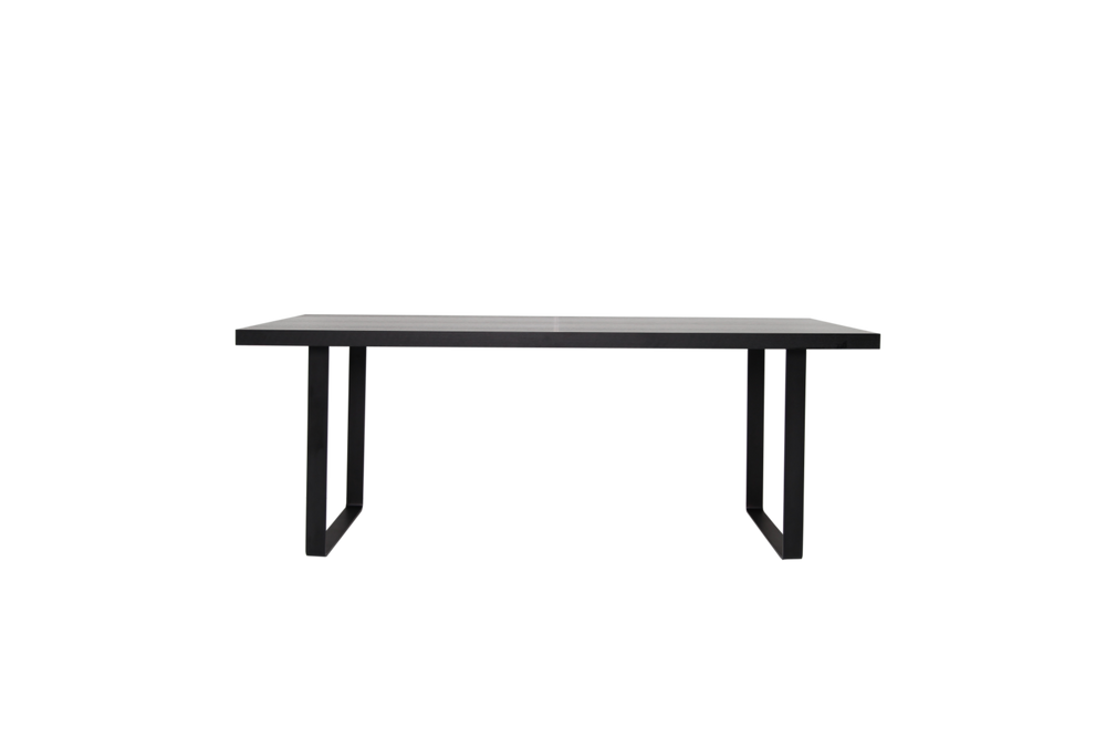 Soho Concept Bosphorus Dining Table Small - Elegant Walnut/Wenge Oak/White Lacquer With Chrome/Black Steel Base Black  Soho-concept-dining-chair-13645