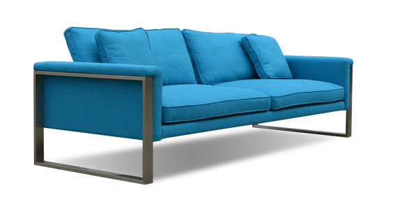 Soho Concept Soho Flat Lounge Armchair - Stylish Chrome Base, Comfortable Upholstery, Modern Design, 300 Lbs Capacity Turquoise  Soho-concept-dining-chair-13362