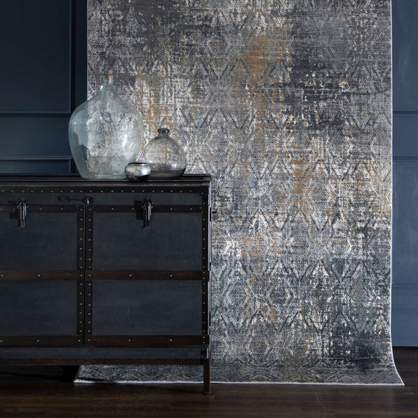 Tryst Botan Anthracite Area Rug RG072 038 060096 IP Karastan Rugs Mohawk