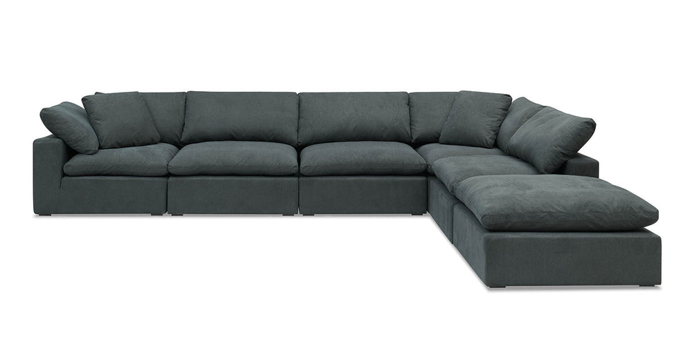 Bowe Grand Ottoman, Almond Salt Flat - Bowe Grand Custom Sectional Almond SFBOGROTT00AL Malouf