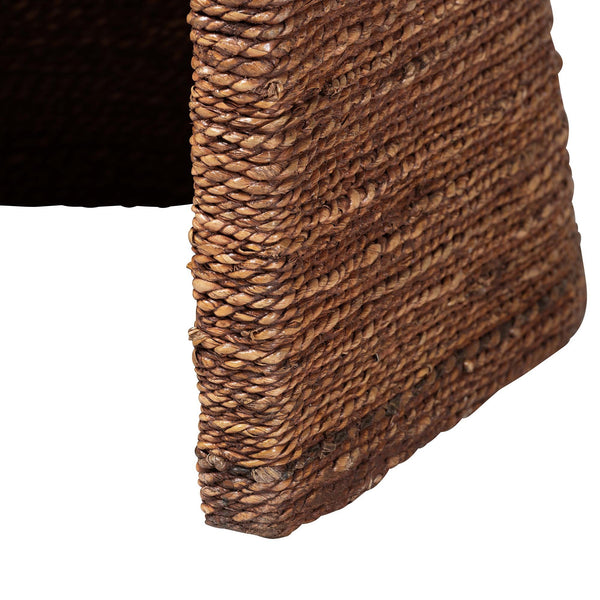 Bali & Pari Brenton Handwoven Seagrass Dining Chair with Mango Wood Frame for Bohemian Interiors