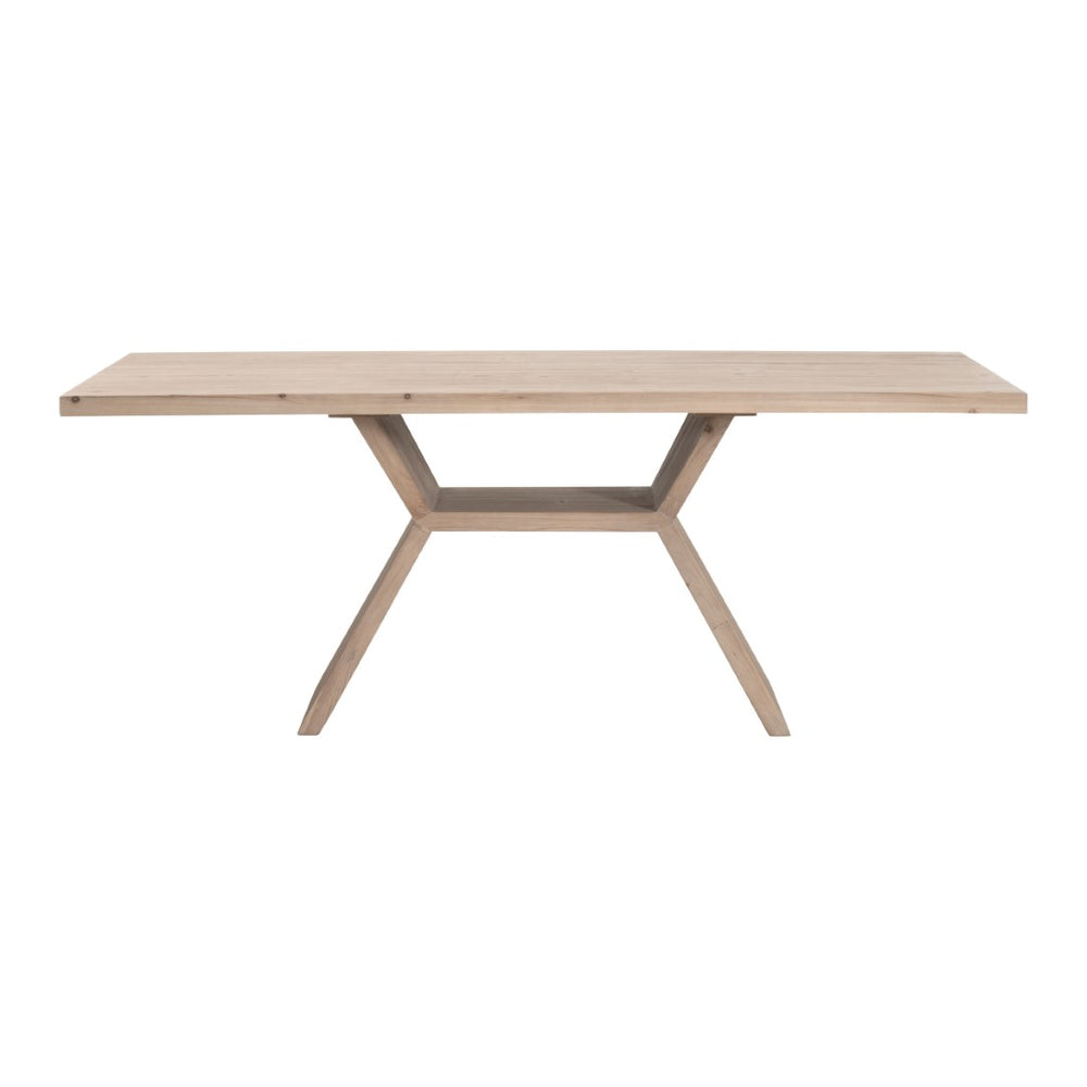 Essentials For Living Bridge Dining Table - Eco-friendly Reclaimed Pine Wood, Modern Design For Stylish Dining Spaces Smoke Gray Pine Solid Reclaimed Pine Wood,Reclaimed Pine Veneer 8014.Sgry-pne