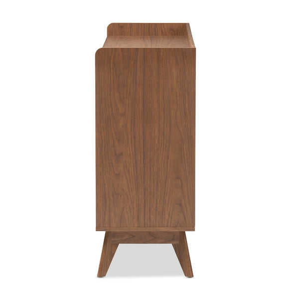 Baxton Studio Baxton Studio Brighton Mid-Century Dresser - Stylish White & Walnut 6-Drawer Storage Solution Brighton-Walnut/White-6DW-Chest