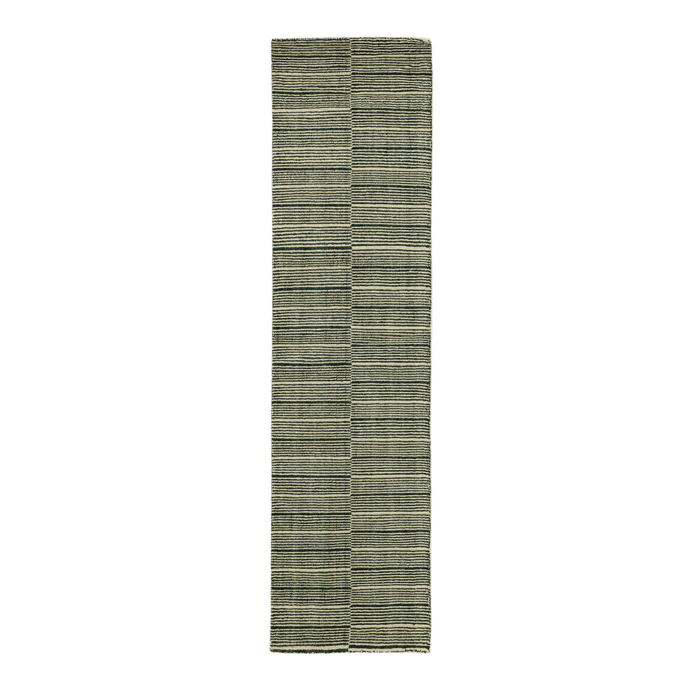 Broken Stripe Moss 2' x 8' Area Rug Karastan Rugs