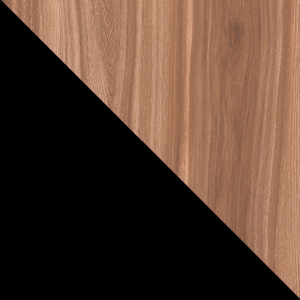 Manhattan Comfort Beekman Mid-Century Modern Cabinet Brown and Black 401AMC240