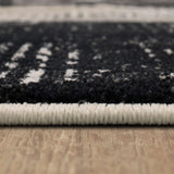 Karastan Rugs Epiphany Brush Strokes Machine Woven Triexta Modern/Contemporary Area Rug Soot 2' 4" x 7' 10"