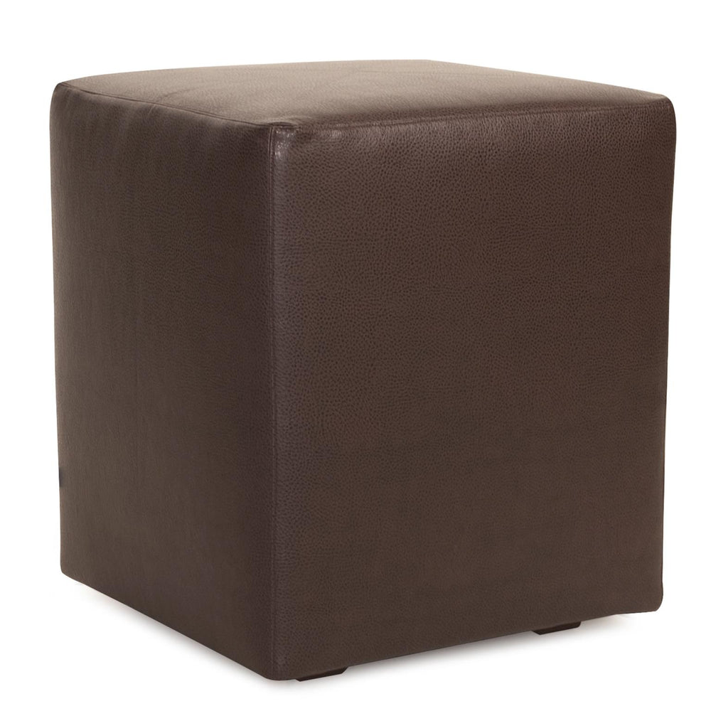Howard Elliott Universal Cube Cover - Luxurious Faux Leather Slipcover For Stylish Home Décor Updates Brown 100% Polyurethane C128-192-howard-elliott