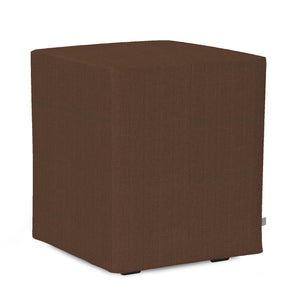 Howard Elliott Universal Cube Cover - Luxurious Faux Leather Slipcover For Stylish Home Décor Updates Brown 100% Polyester C128-202-howard-elliott