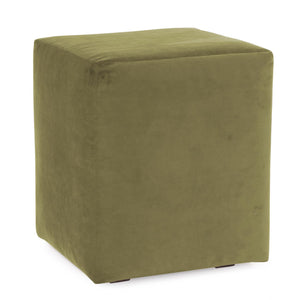 Howard Elliott Universal Cube Cover - Luxurious Faux Leather Slipcover For Stylish Home Décor Updates Green 100% Polyester C128-221-howard-elliott