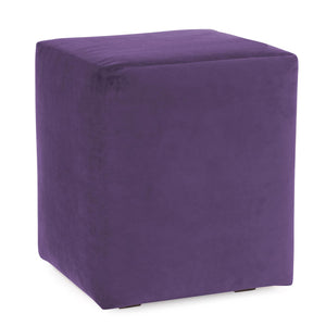 Howard Elliott Universal Cube Cover - Luxurious Faux Leather Slipcover For Stylish Home Décor Updates Purple 100% Polyester C128-223-howard-elliott