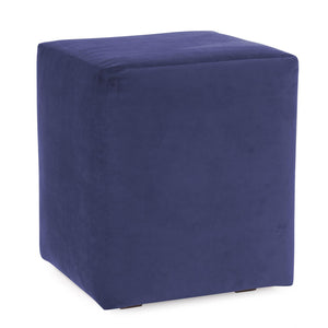 Howard Elliott Universal Cube Cover - Luxurious Faux Leather Slipcover For Stylish Home Décor Updates Blue 100% Polyester C128-972-howard-elliott