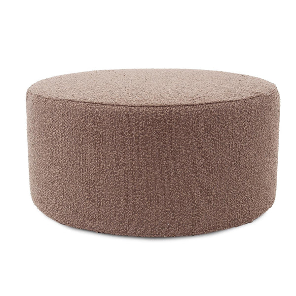 Howard Elliott Universal Round Ottoman Cover - Refresh Your Space With Soft, Textured Style For Year-round Appeal Brown 100% Polyester C132-1262-howard-elliott