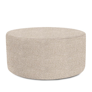 Howard Elliott Universal Round Ottoman Cover - Refresh Your Space With Soft, Textured Style For Year-round Appeal Brown 100% Polyester C132-1286-howard-elliott