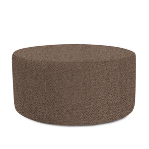 Howard Elliott Universal Round Ottoman Cover - Refresh Your Space With Soft, Textured Style For Year-round Appeal Brown 100% Polyester C132-1288-howard-elliott