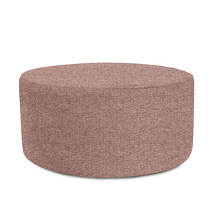 Howard Elliott Universal Round Ottoman Cover - Refresh Your Space With Soft, Textured Style For Year-round Appeal Pink 100% Polyester C132-1289-howard-elliott