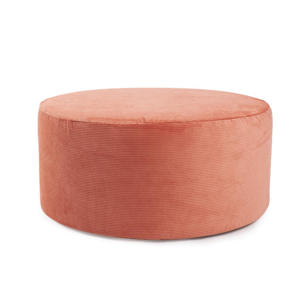 Howard Elliott Universal Round Ottoman Cover - Refresh Your Space With Soft, Textured Style For Year-round Appeal Orange 88% Poly,12% Nylon C132-1348-howard-elliott