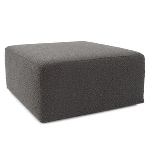 Howard Elliott Universal Square Ottoman Cover In Soft Knobby Weave For A Stylish Seasonal Makeover At Home Gray 100% Polyester C133-1264-howard-elliott