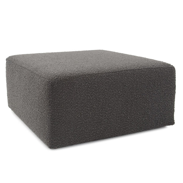 Howard Elliott Universal Square Ottoman Cover In Soft Knobby Weave For A Stylish Seasonal Makeover At Home Gray 100% Polyester C133-1264-howard-elliott