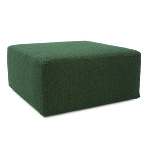 Howard Elliott Universal Square Ottoman Cover In Soft Knobby Weave For A Stylish Seasonal Makeover At Home Green 100% Polyester C133-1265-howard-elliott
