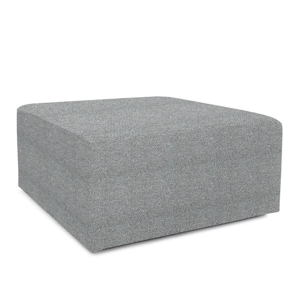 Howard Elliott Universal Square Ottoman Cover In Soft Knobby Weave For A Stylish Seasonal Makeover At Home Gray 100% Polyester C133-1285-howard-elliott