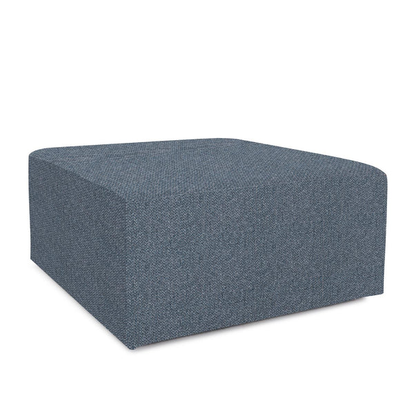 Howard Elliott Universal Square Ottoman Cover In Soft Knobby Weave For A Stylish Seasonal Makeover At Home Blue 100% Polyester C133-1287-howard-elliott