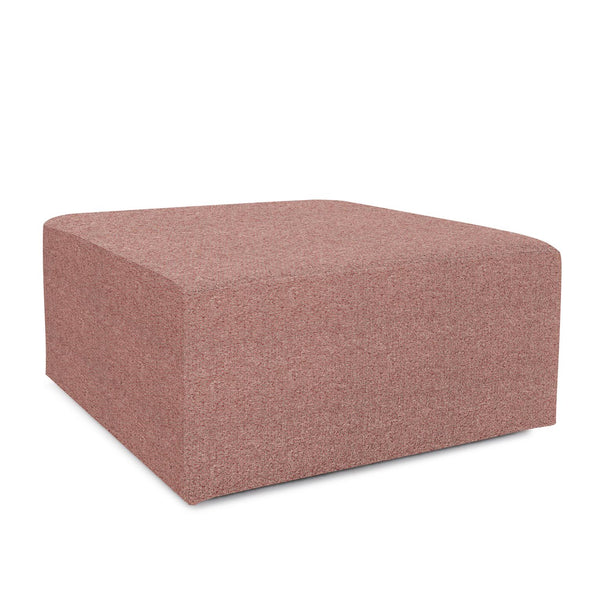 Howard Elliott Universal Square Ottoman Cover In Soft Knobby Weave For A Stylish Seasonal Makeover At Home Pink 100% Polyester C133-1289-howard-elliott