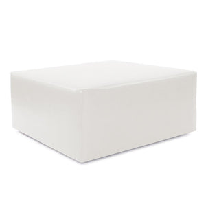 Howard Elliott Universal 36 Square Cover - Luxurious Faux Leather Slipcover For Stylish Ottoman Updates Today! White 100% Polyurethane C133-190-howard-elliott
