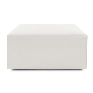 Howard Elliott Universal 36 Square Cover - Luxurious Faux Leather Slipcover For Stylish Ottoman Updates Today! White 100% Polyurethane C133-190-howard-elliott